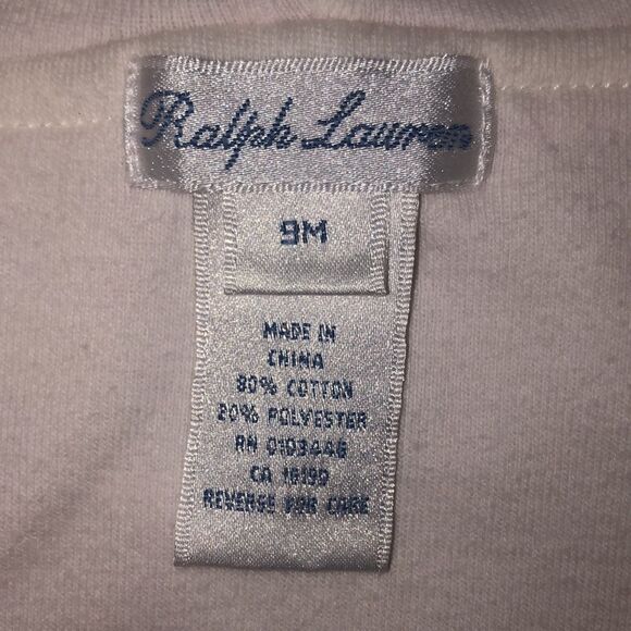Ralph Lauren Pink Track Jacker Hoodie | 9M - Picture 3 of 4